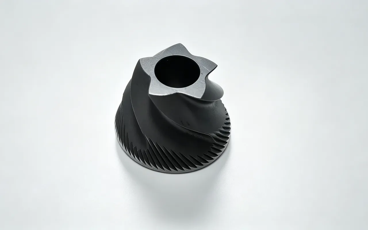 Bevel gear spur dengan bore spline end-face